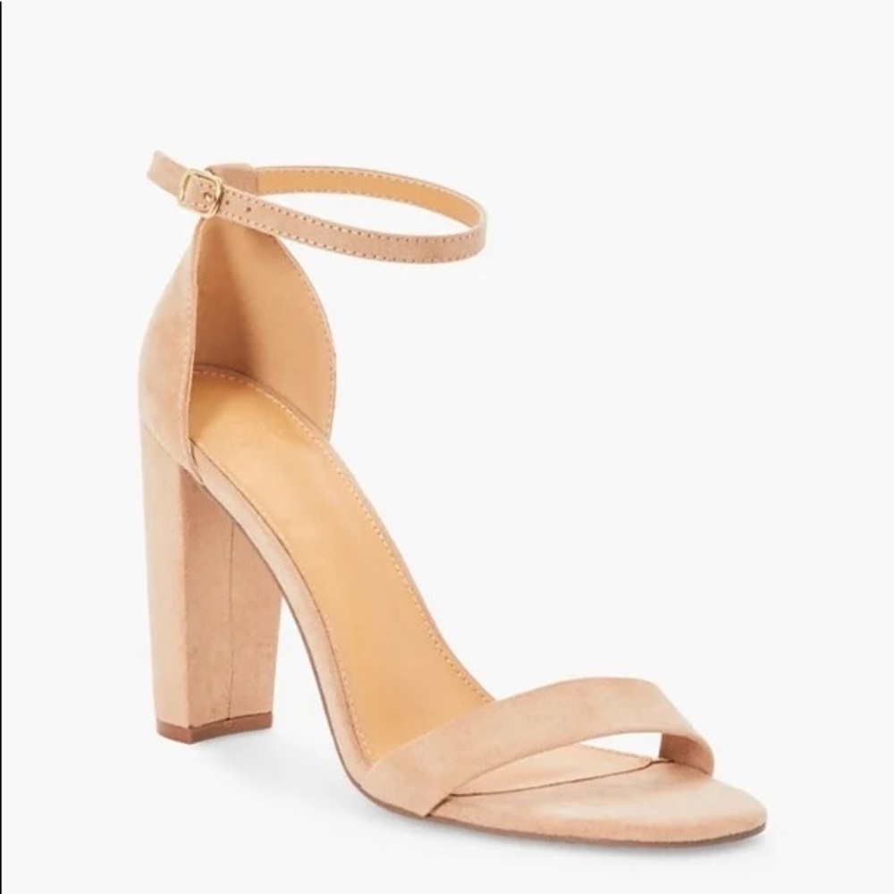 NWT Nude Heeled Sandal